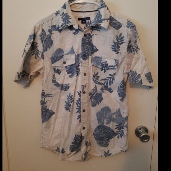 Basic Editions mens Button Front Shirt Small - Picture 1 of 4